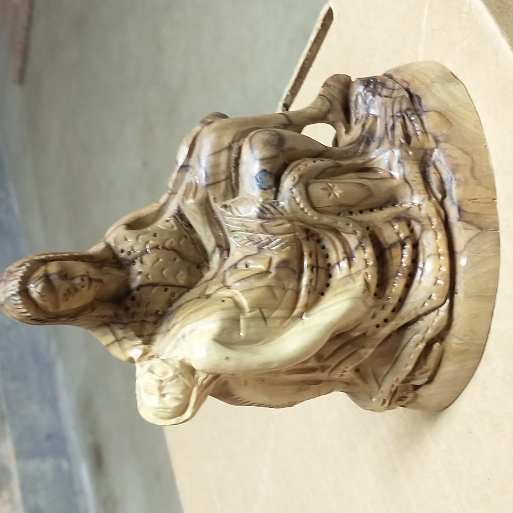 NWT Hand carved Jesus from Bethlehem